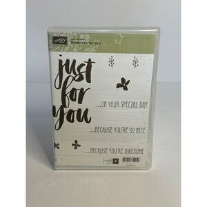 NIB Stampin’ Up! Sale-A-Bration “Botanicals For You” Set of 9 Cling Stamp Set